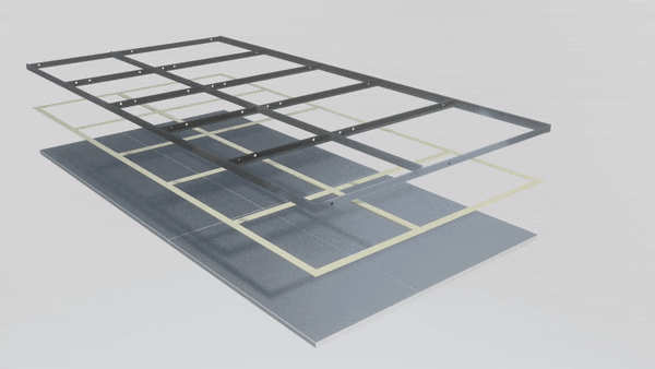 Opbouw akoestisch plafond